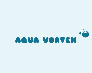 Aqua Washer Bubbles  logo design