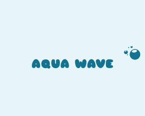 Aqua Washer Bubbles  logo design