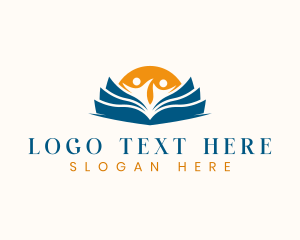 School - Children Book Education logo design