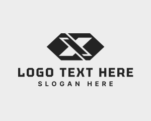 Black And White - Modern Generic Business Letter X logo design