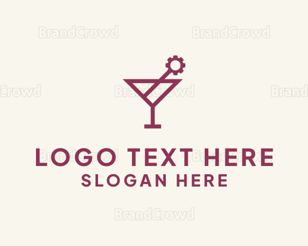 Industrial Cocktail Bar Logo