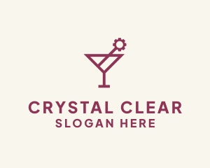 Glassware - Industrial Cocktail Bar logo design