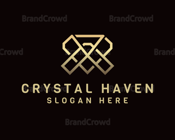 Luxury Diamond Letter VA Logo