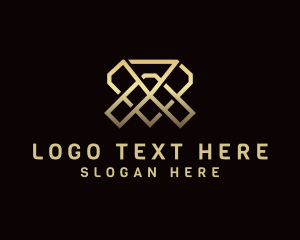 Investor - Luxury Diamond Letter VA logo design