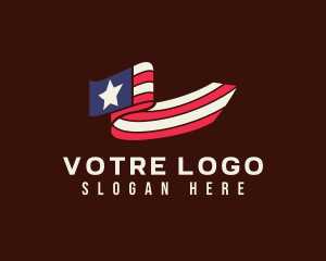 United States Nationalistic Banner Logo