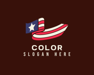 Patriotism - United States Nationalistic Banner logo design