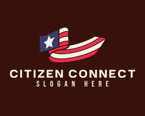 Citizenship - United States Nationalistic Banner logo design