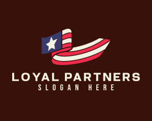 United States Nationalistic Banner logo design