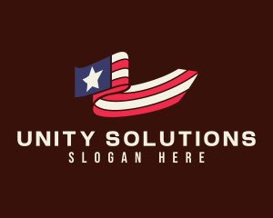 United States Nationalistic Banner logo design