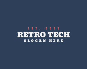 Hipster Retro Startup logo design