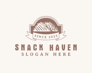 Hipster Sandwich Snack Deli logo design