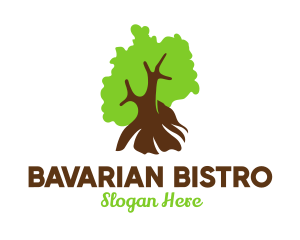 German - German Nature Tree logo design