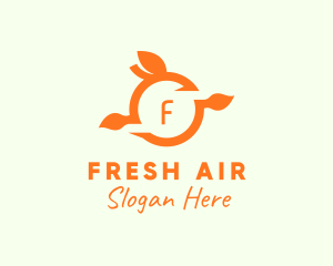 Orange Fruit Fresh Citrus  logo design