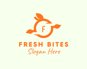 Orange Fruit Fresh Citrus  logo design