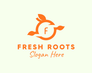 Orange Fruit Fresh Citrus  logo design