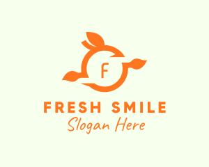 Orange Fruit Fresh Citrus  logo design