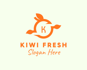 Orange Fruit Fresh Citrus  logo design