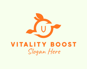 Vitality - Orange Fruit Fresh Citrus logo design