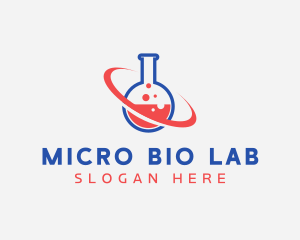 Planet Laboratory Flask logo design