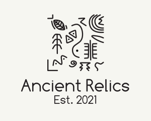 Artifact - Primitive Drawing Anthropologist logo design