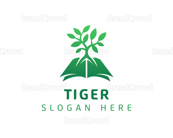 Green Book Tree Logo
