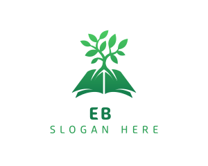 Environment - Green Book Tree logo design