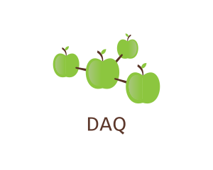 Green Apple Molecule Logo