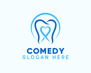 Heart Tooth Dentist Logo