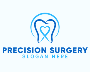 Surgery - Heart Tooth Dentist logo design