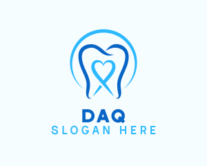 Odontology - Heart Tooth Dentist logo design