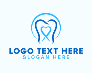 Heart Tooth Dentist Logo