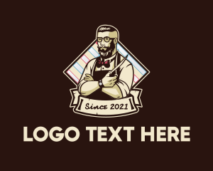 Emblem - Retro Barbershop Emblem logo design