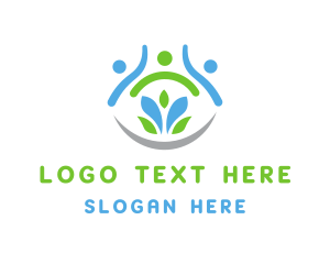 Plant - Eco People Team logo design