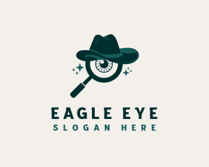 Magnifying Glass Eye logo design