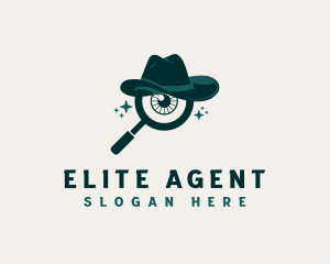 Agent - Magnifying Glass Eye logo design