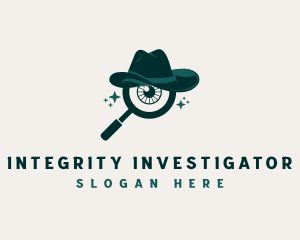 Magnifying Glass Eye logo design