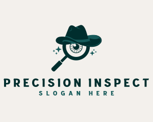 Inspect - Magnifying Glass Eye logo design