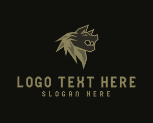 Character - Wild Wolf Hunter logo design