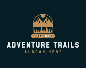 Forest Mountain Outdoor logo design