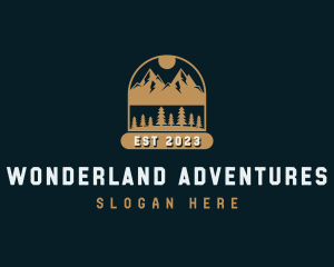 Forest Mountain Outdoor logo design