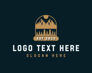 Woods - Forest Mountain Outdoor logo design