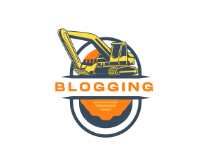 Excavator - Excavator Mining Machinery logo design