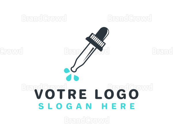 Abstract Liquid Dropper Logo