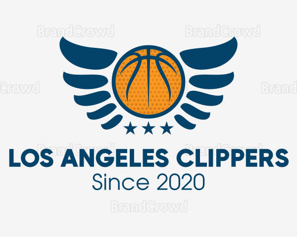 Star Basketball Wings Logo