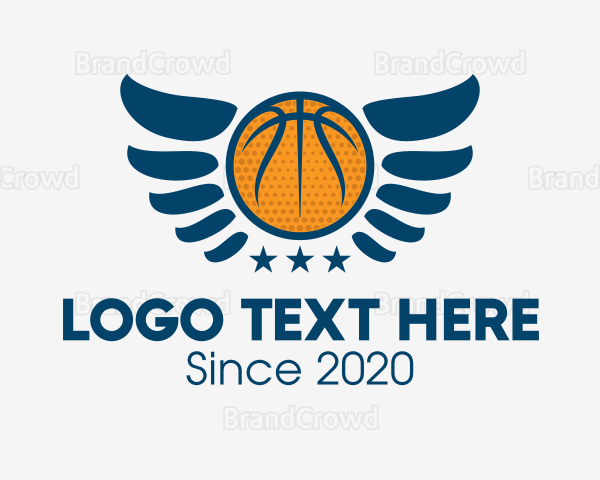 Star Basketball Wings Logo