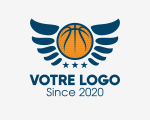 Star - Star Basketball Wings logo design