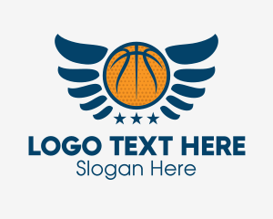 Star Basketball Wings  Logo