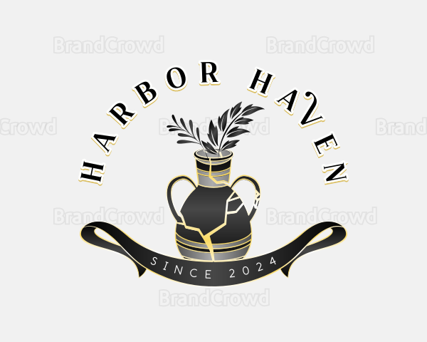 Ceramic Vase Decor Logo