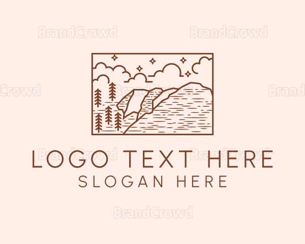 Outdoor Wilderness Landscape Logo