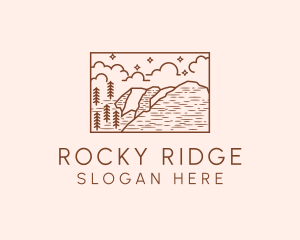 Rocky - Outdoor Wilderness Landscape logo design